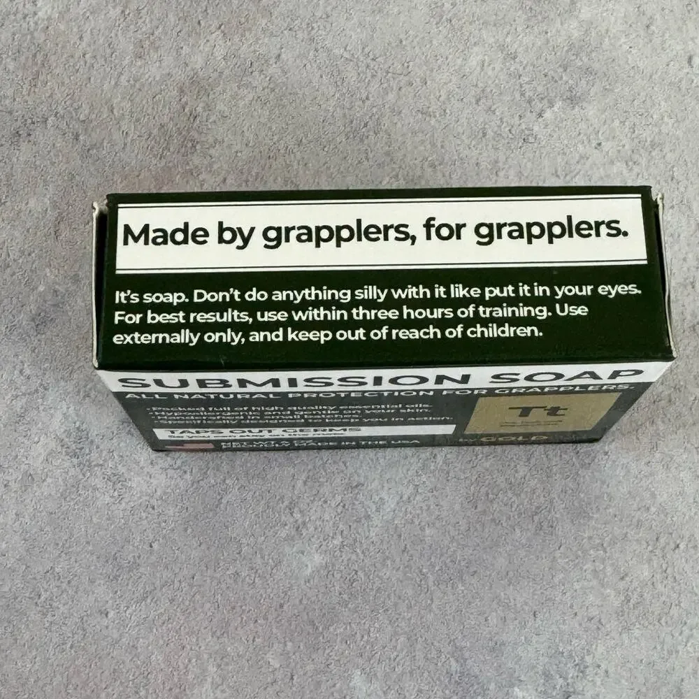 Premium Submissions Grappler Soap USA Made 4oz Bar Soap BJJ Jiu Jitsu Wrestling